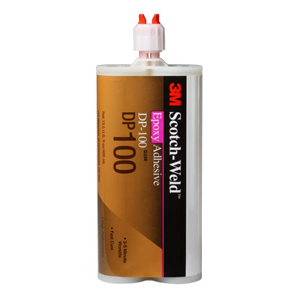 3M Scotch-Weld DP100 Epoxy Adhesive Clear 400 mL Duo-Pak Cartridge