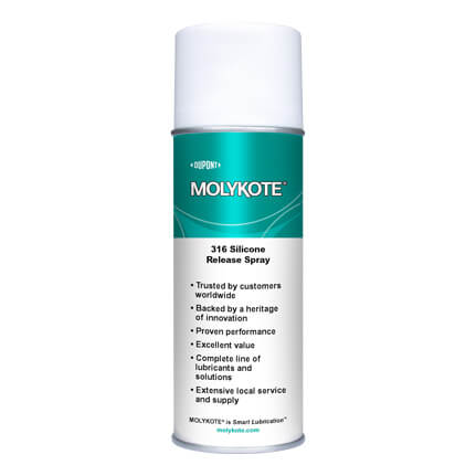 DuPont MOLYKOTE® 316 Silicone Release Spray Clear 283 g Can