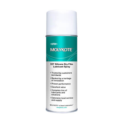 DuPont MOLYKOTE® 557 Silicone Dry Film Lubricant Clear 312 g Aerosol