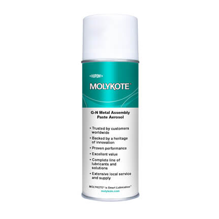 DuPont MOLYKOTE® G-n Metal Assembly Spray Black 312 g Aerosol