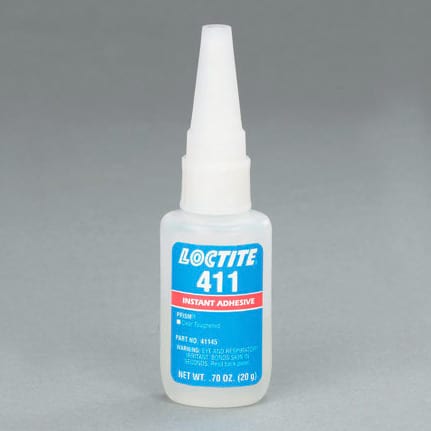 Henkel Loctite 411 Toughened Instant Adhesive Clear 20 g Bottle