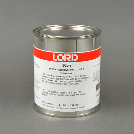 Parker LORD® 305-2 General Purpose Epoxy Adhesive Hardener Part B Blue 1 qt Can