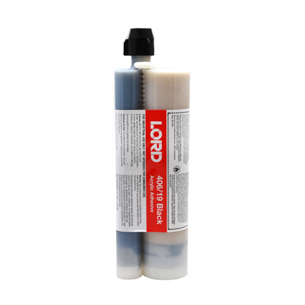 Parker LORD® 406-19 Modified Acrylic Adhesive Black 300 mL x 75 mL Cartridge