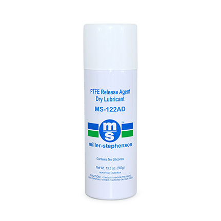 Miller-Stephenson MS-122AD PTFE Release Agent Dry Lubricant White 13.5 oz Aerosol