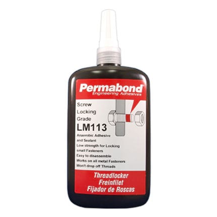 Permabond LM113 Anaerobic Threadlocker Adhesive Purple 250 mL Bottle
